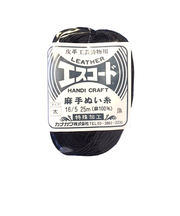 中西　エスコード　麻手ぬい糸　太　16/5　25m　黒