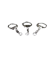 アクリサンデー　プラ板用　スチールキーホルダー　3個入