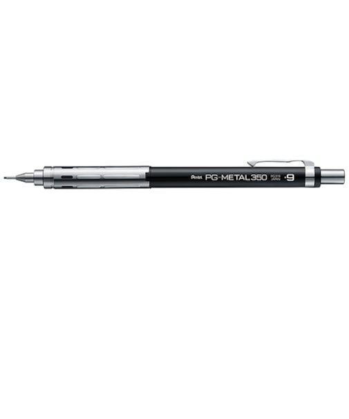 ぺんてる（Pentel）　シャープペンシル　PG－METAL350　0.9mm　PG319－A　ブラック