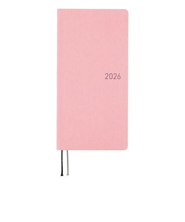 【2026年1月始まり】　ほぼ日　weeks　MEGA　カラーズ　B6スリム　ウィークリーレフト　ストロベリーミルク　月曜始まり