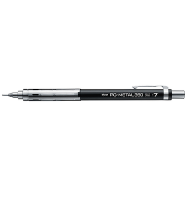 ぺんてる（Pentel）　シャープペンシル　PG－METAL350　0.7mm　PG317－A　ブラック