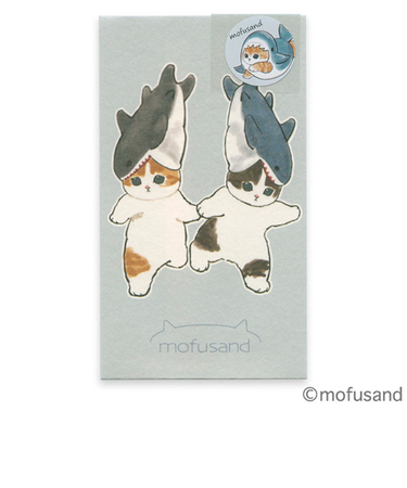 アクティブコーポレーション　モフサンドぽち袋　F06－APE－248　サメ　3枚入