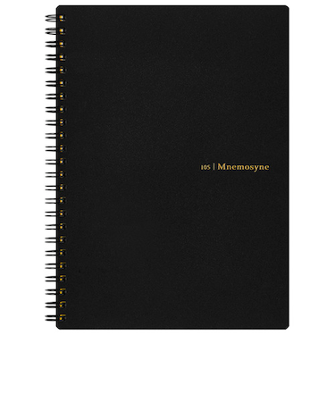 マルマン（maruman）　ニーモシネ（Mnemosyne）　特殊5mmドット方眼罫ノート　A5　N105JP　ブラック