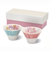 藍土 桜咲く富士山カップ ペア ぐい呑 41142