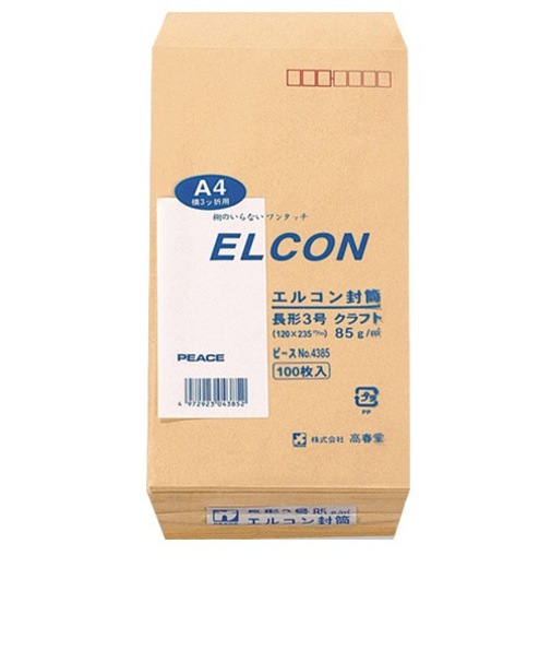 高春堂　長3　エルコンクラフト　4385　100枚入