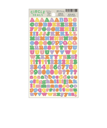 リュリュ　サークルシール・ベーシック　RCSB－03　アルファベット