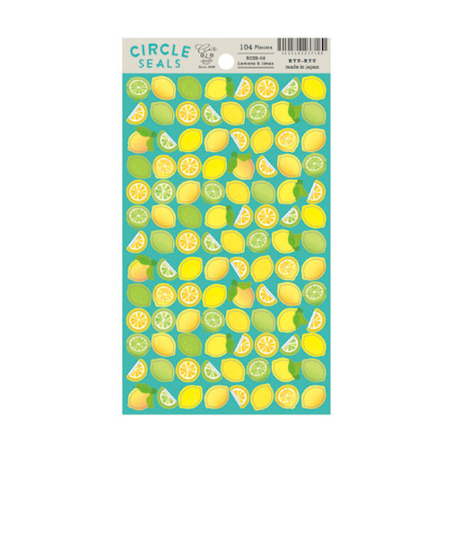 リュリュ（RYU-RYU）　サークルシール・ベーシック　RCSB－06　レモン＆ライム
