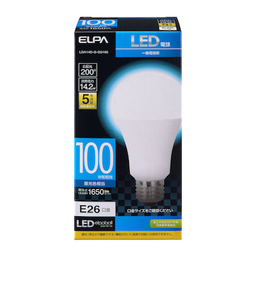 エルパ（ELPA）　LED電球　A形　LDA14D－G－G5105