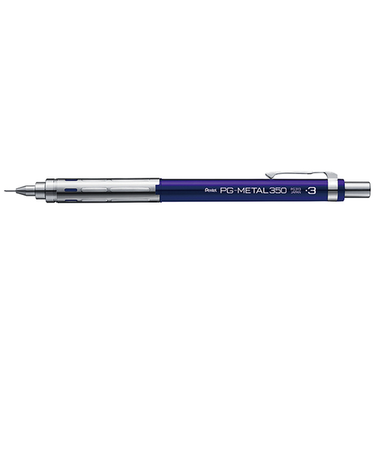 ぺんてる（Pentel）　シャープペンシル　PG－METAL350　0.3mm　PG313－C　ディープブルー