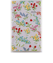 【2026年1月始まり】　高橋書店　ラフィーネスリム1　手帳判　マンスリー　291　花柄　日曜始まり