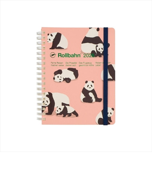 【2025年10月始まり】　デルフォニックス（DELFONICS）　ロルバーンダイアリー　アニマル　L　マンスリーブロック　160031_561　ライトピンク　