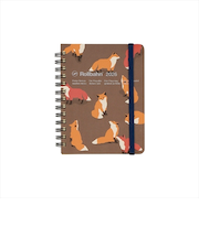 【2025年10月始まり】　デルフォニックス（DELFONICS）　ロルバーンダイアリー　アニマル　M　マンスリーブロック　160030_168　ブラウン　月曜