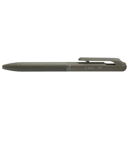 ぺんてる（Pentel）　カルム（Calme）　単色ボールペン　0.7mm　黒　BXA107D－A　カーキ