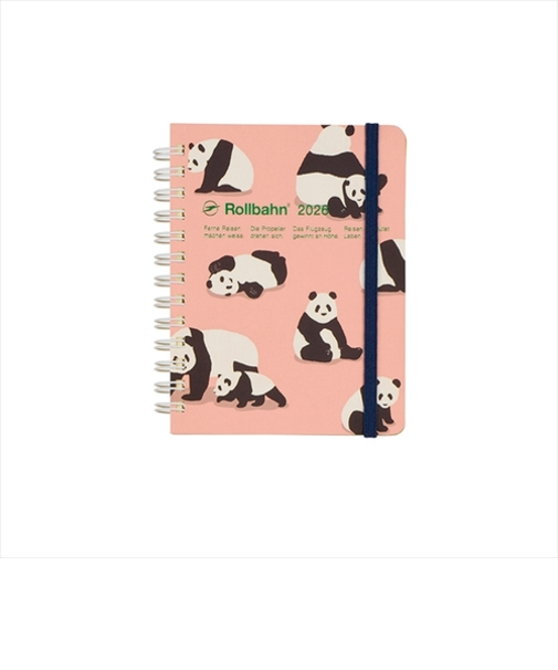 【2025年10月始まり】　デルフォニックス（DELFONICS）　ロルバーンダイアリー　アニマル　M　マンスリーブロック　160030_561　ライトピンク　