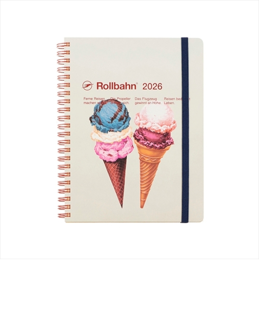 【2025年10月始まり】　デルフォニックス（DELFONICS）　ロルバーンダイアリー　アメリカンスイーツ　A5　マンスリーブロック　160029_974　E