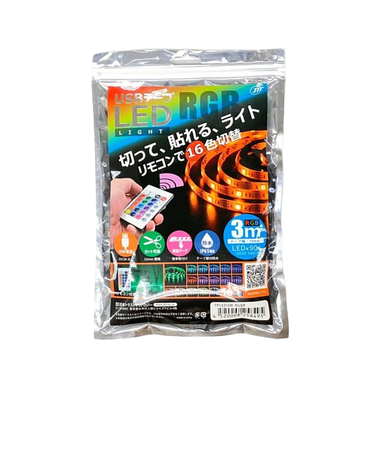 日本トラストテクノロジー　USBテープLED　流れるRGB　3m　TPLED3MRGBR