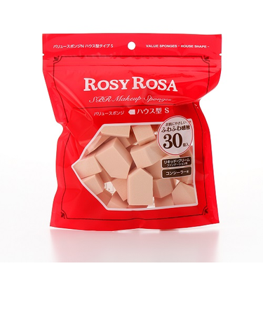 ロージーローザ（ROSY　ROSA）　バリュースポンジN　ハウス型タイプS　30個入
