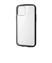 【iPhone12／12Pro】　エレコム（ELECOM）　ハイブリッドケース　TOUGH　SLIM　LITE　フレームカラー　PM-A20BTSLFCBK　ブ