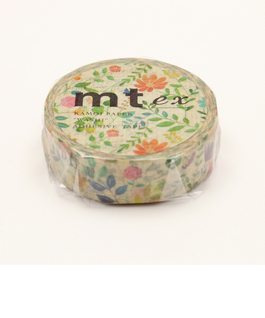 カモ井　mt　ex　MTEX1P109R　水彩花柄