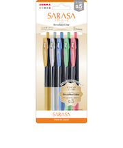 ゼブラ（ZEBRA）　サラサクリップ　0.5mm　JJ15－5C－SH－N　デコシャイン5色セットN