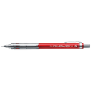 ぺんてる（Pentel）　シャープペンシル　PG－METAL350　0.5mm　PG315－TB　クリアレッド