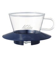 カリタ（Kalita）　ガラスドリッパー　155　スモーキーブルー