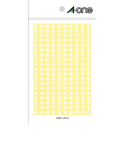 エーワン（A-one）　カラーラベル　5mm丸　白