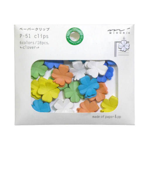 ミドリ（MIDORI）　ペーパークリップ　P－51　クローバー