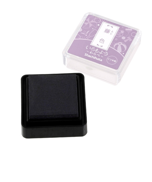 シヤチハタ　いろもよう　わらべ　藤色