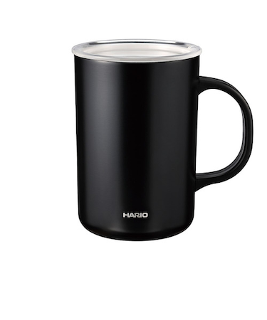 ハリオ（HARIO）　セラミックコーティング真空二重保温マグ　470mL　CMG-470-B　ブラック