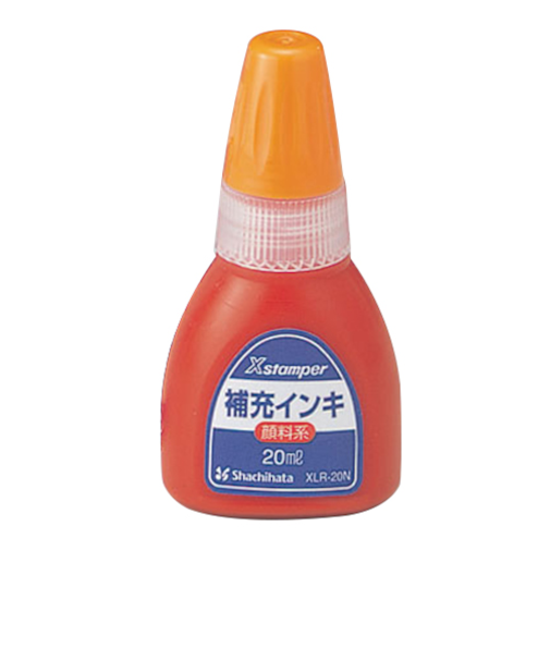 シヤチハタ　補充インキ顔料系　朱　20mL