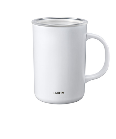 ハリオ（HARIO）　セラミックコーティング真空二重保温マグ　470mL　CMG-470-W　ホワイト