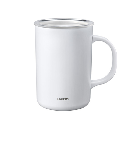 ハリオ（HARIO）　セラミックコーティング真空二重保温マグ　470mL　CMG-470-W　ホワイト