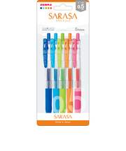 ゼブラ（ZEBRA）　サラサクリップ　0.5mm　JJ15－5C－N　5色セットN