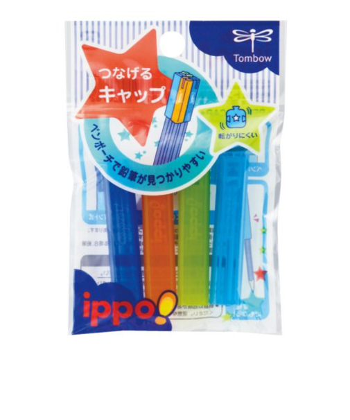 トンボ鉛筆（Tombow）　つなげるキャップ　PC－SJM　ブルー　4個入