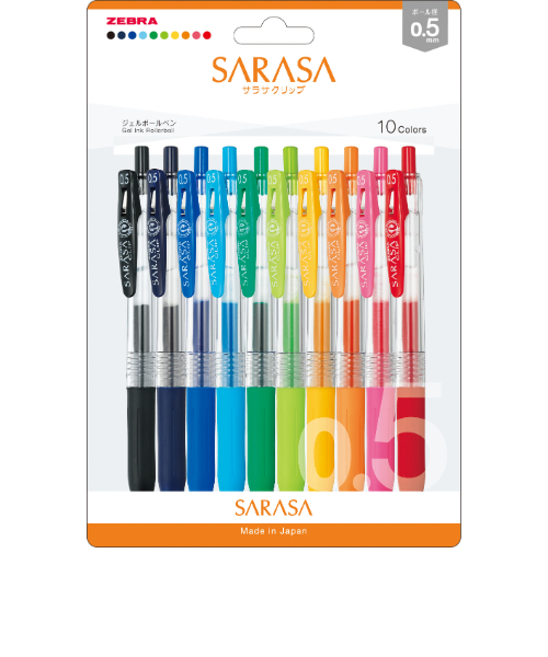 ゼブラ（ZEBRA） サラサクリップ 0.5mm JJ15－10C－N 10色セットN