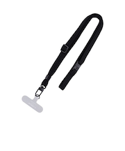ルプラス（LEPLUS）　NEXT　スマートフォン（汎用）　ネックストラップ　平紐タイプ　LN－NS01BK　ブラック
