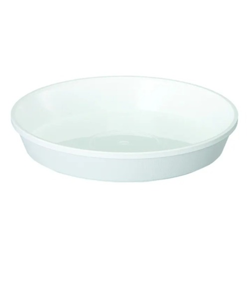 大和プラスチック　鉢皿サルーン　1号　ホワイト