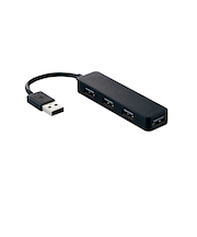 エレコム（ELECOM）　USB2.0ハブ（コンパクトタイプ）　4ポート　U2H-SN4NBBK　ブラック