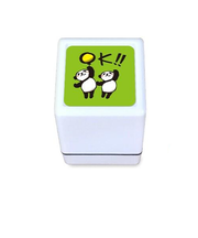 こどものかお　パンダミニ浸透印　0543－017　OK!!／グリーン