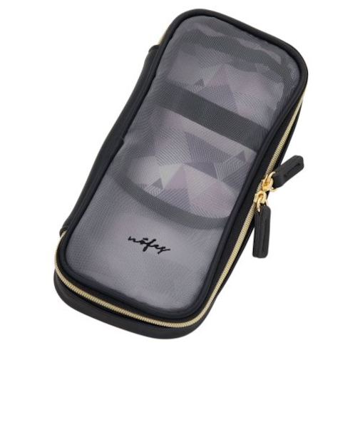 ノフェス（nofes）　ラウンドメッシュペンケース　NSF1221B　ストラクチャーブラック