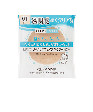 セザンヌ　UVクリアフェイスパウダー　詰替　01　ライト　10g