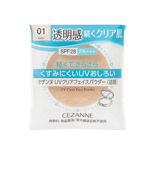 セザンヌ　UVクリアフェイスパウダー　詰替　01　ライト　10g