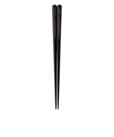 イシダ　箸　黒檀　黒仙一半　23．5cm