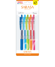 ゼブラ（ZEBRA）　サラサクリップ　0.7mm　JJB15－5C－N　5色セットN