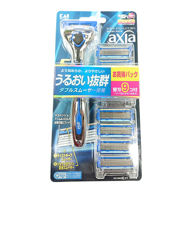 貝印（KAI）　カイレザー（KAIRAZOR）　アクシア　バリューパック　スリム　GA0061　替え刃9個付き