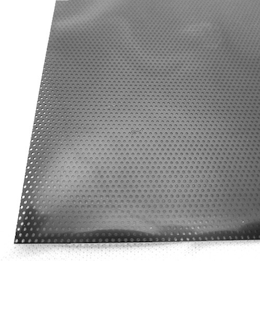 アルミパンチング板　丸型　A‐3　100×200×0.5mm　ブラック