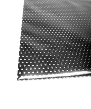 アルミパンチング板　丸型　A-10　100×200×0.5mm　ブラック