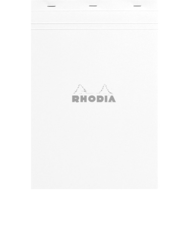 ロディア（RHODIA）　ブロックロディア　No.19　ホワイト　21×31.8cm（A４）