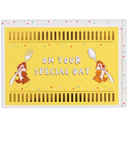 ホールマーク（Hallmark）　グリーティングカード　誕生お祝い　立体　ディズニー　817763　チップ＆デール／イエロー2